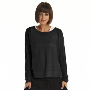 PLANET by Lauren G Pima Cotton Mini Seed Stitch in Black OS